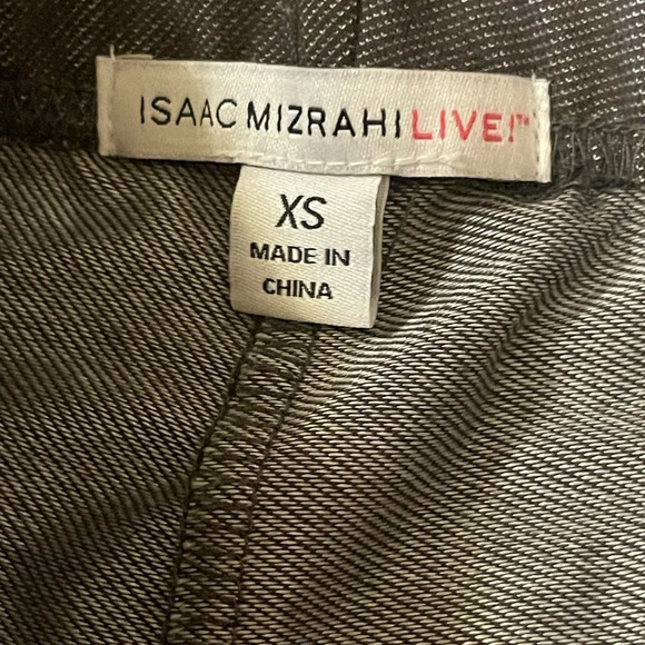 Set Of 2 Isaac Mizrahi Live Stretch Knit Legging Pants Grey Brown Size XS - Picture 6 of 8